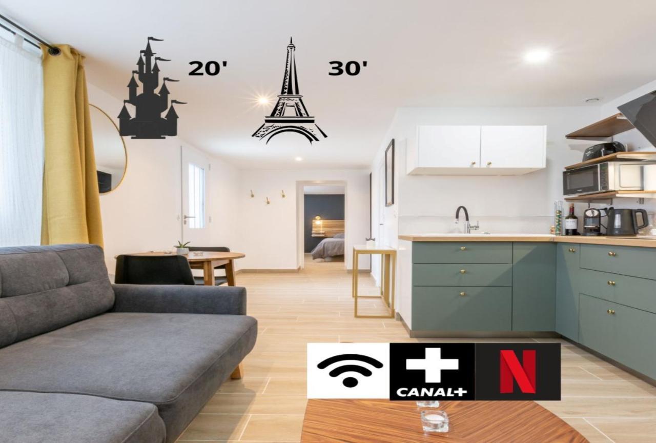 Calme Absolu, Terrasse Et Parking Entre Paris Et Disney Vaires-sur-Marne エクステリア 写真